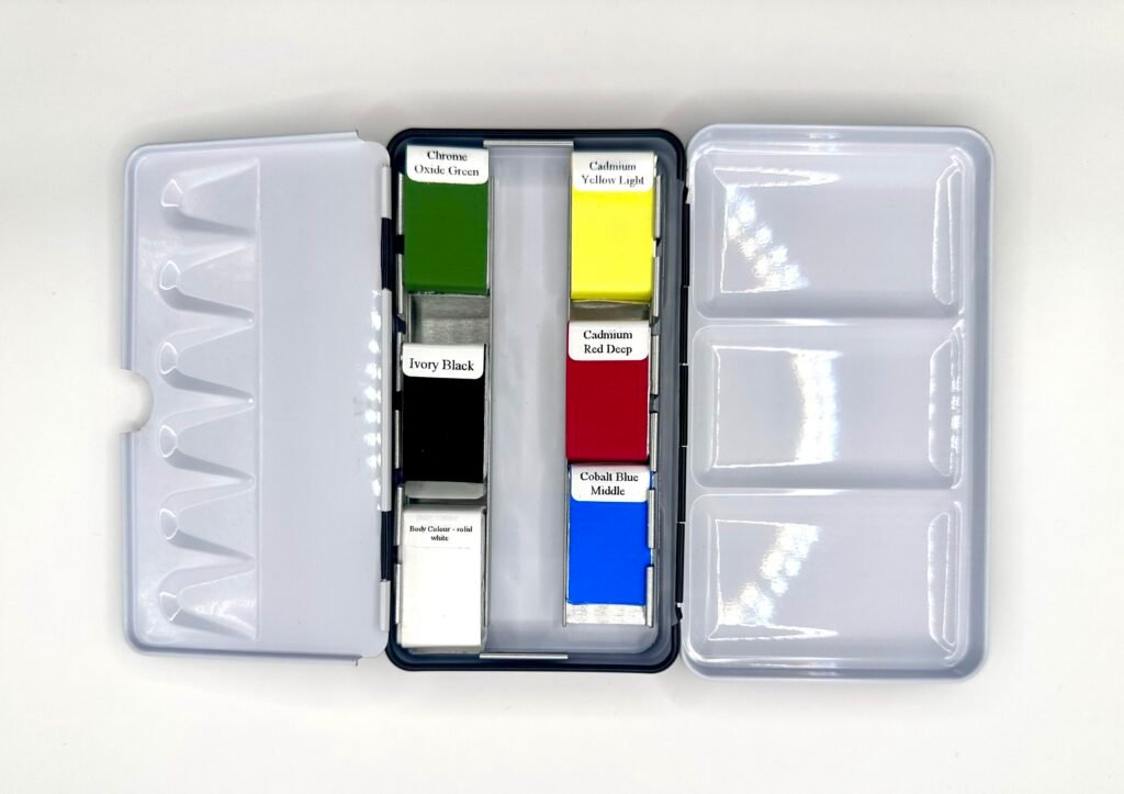Classic Colours Palette Wholepan Watercolour Set of 6 colours in an super-utility box